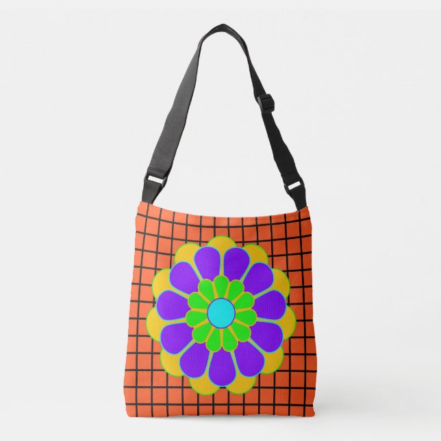 Bolso Cruzado Flower Flower Power Bloom II + tu trasero. y idea (Anverso)