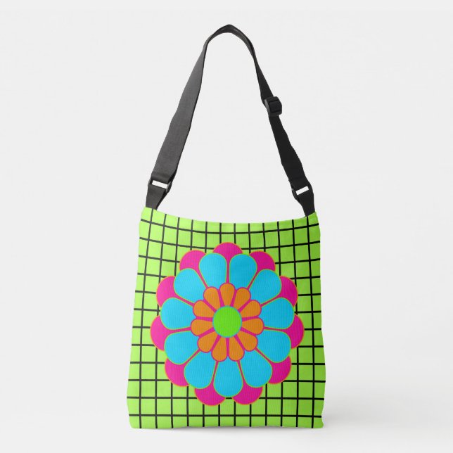 Bolso Cruzado Flower Flower Power Bloom III + tu trasero. y idea (Anverso)