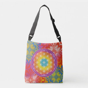 Bolso Cruzado Flower of life mandala zen