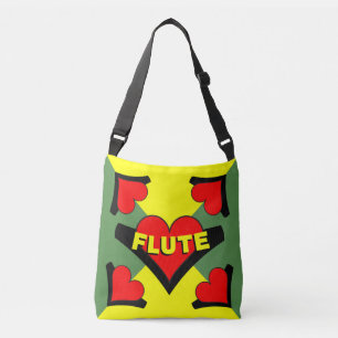 Bolso Cruzado Flute sobre el corazón