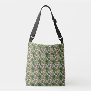 Bolso Cruzado Foliage exótico de la jungla de aves tropicales