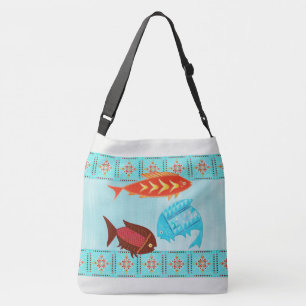 Bolso Cruzado Folk del río nativo americano
