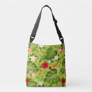 Bolso Cruzado Fondo de las flores tropicales 5