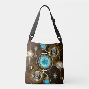 Bolso Cruzado Fondo de roscas de vapor con lentes turquesas