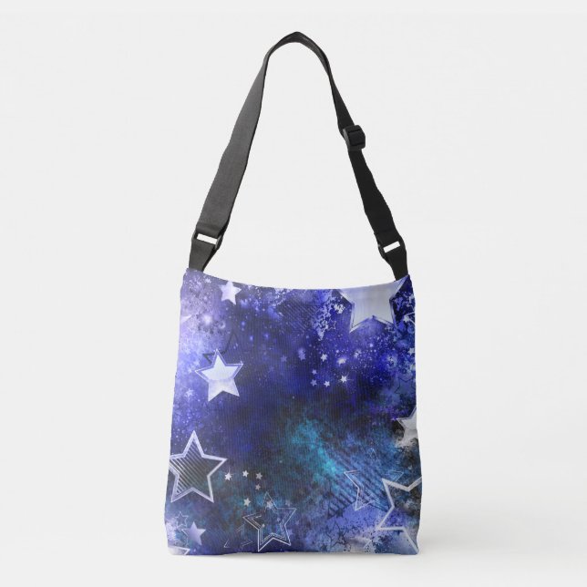 Bolso Cruzado Fondo espacial con estrellas (Anverso)
