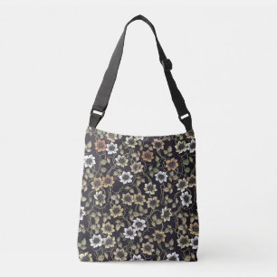 Bolso Cruzado Fondo floral de anemona texturizada vintage