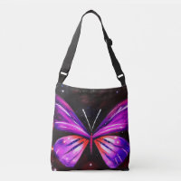 Fondo negro de la mariposa celeste