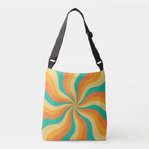 Bolso Cruzado Fondo Retro 70 de colores vivos