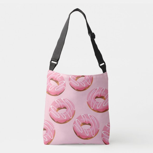 Bolso Cruzado Fondo transparente de donuts acristalados (Anverso)