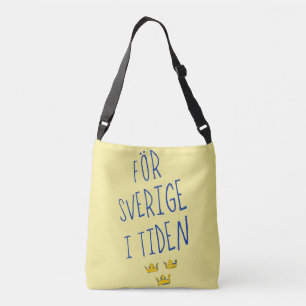 Bolso Cruzado För Sverige i Tiden Bag, Motto sueco