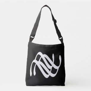 Bolso Cruzado formas modernas arte de líneas abstractas