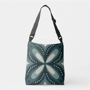 Bolso Cruzado formas verdes retro