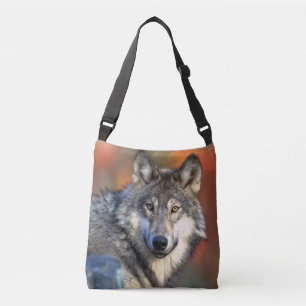 Bolso Cruzado Fotografía del lobo