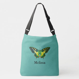Bolso Cruzado Fotografía moderna Cute Mariposa Añadir nombre