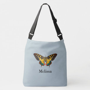 Bolso Cruzado Fotografía moderna Cute Mariposa Añadir nombre Cro