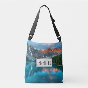 Bolso Cruzado Fotografía paisajística de Montaña y Lago Escénico