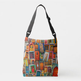 Bolso Cruzado Fotografía única moderna del arte de la puerta del