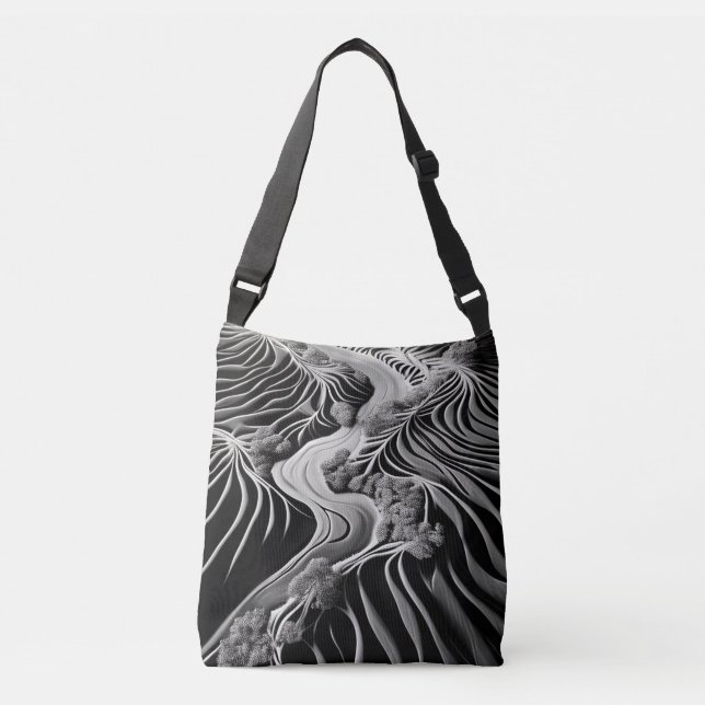 Bolso Cruzado Fractal Flow (Anverso)