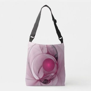 Bolso Cruzado Fractal oscilante, arte abstracto moderno de color