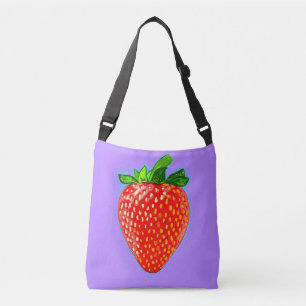 Bolso Cruzado Fresa jugosa en el estilo de arte pop