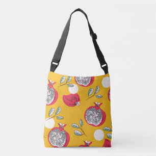 Bolso Cruzado Fruta de Garnet: Patrón de Vintage de mano.