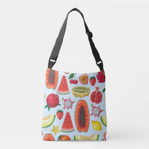 Bolso Cruzado Frutas Exóticas: Impresión a la moda sin problemas