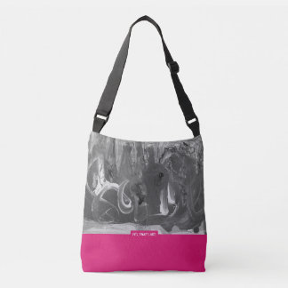 Bolso Cruzado Fuchsia&Grey, Abstract Art