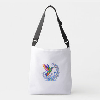 Bolso Cruzado Fuente de joyas de colibrí de colores brillantes