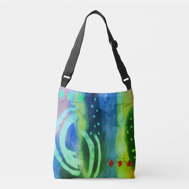 Bolso Cruzado Funky Abstract Art (Anverso)