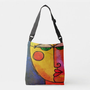 Bolso Cruzado Funky Abstract Face