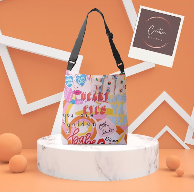 Bolso Cruzado Funky Tote bag estilo 80s (Subido por el creador)