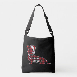 Bolso Cruzado Funny Dachshund Dog Christmas