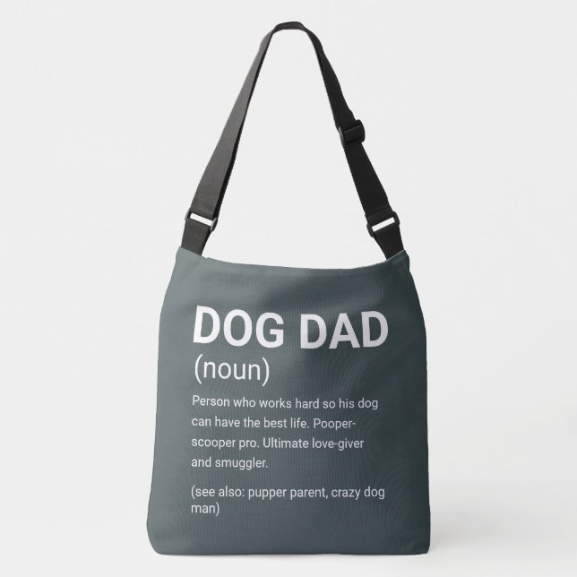 Bolso Cruzado Funny Dog Dad Definition (Anverso)