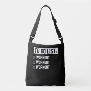 Bolso Cruzado Funny Fitness Workout Motivation Saying