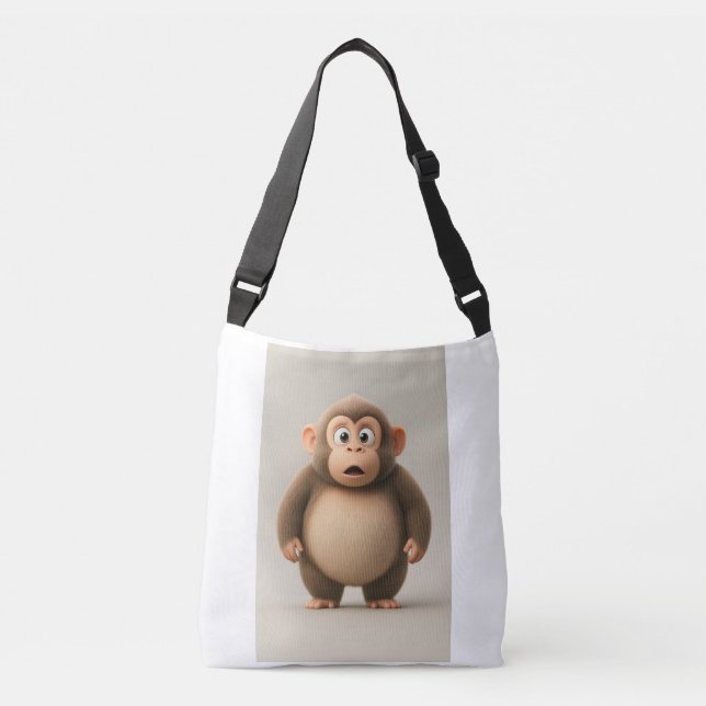 Bolso Cruzado Funny Monkey Tote Bag (Anverso)