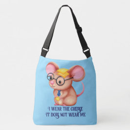 Bolso Cruzado Furry Cheese Man Business Mouse Tie Glasses Nerdy