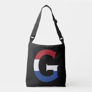 Bolso Cruzado G Monograma sobrepuesto en la bandera de la LND en