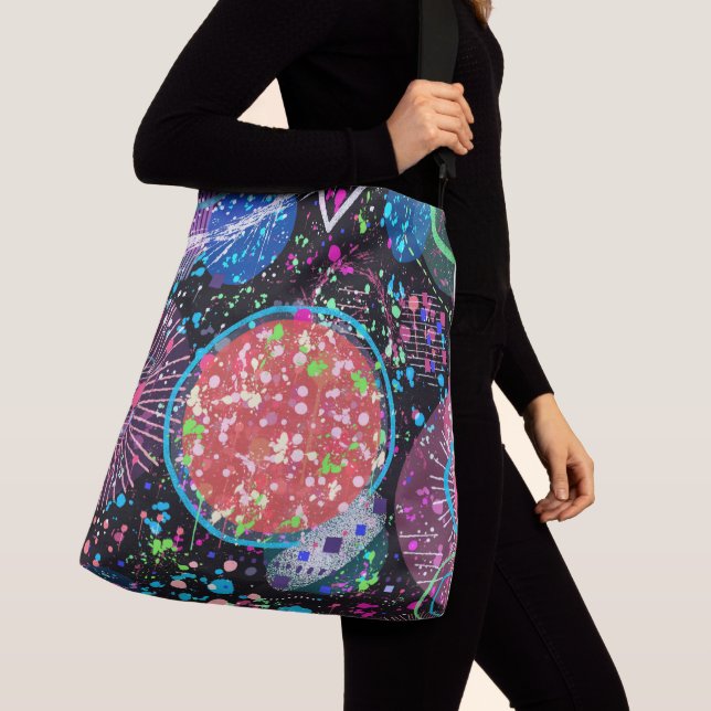 Bolso Cruzado Galactic Neighborhood: Abstract Art (Detalle)