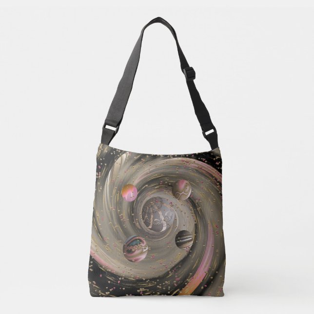 Bolso Cruzado Galaxia de amor cósmico (Anverso)