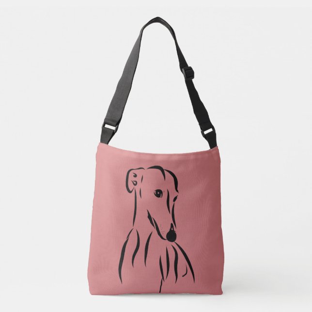 Bolso Cruzado Galgo love (Anverso)