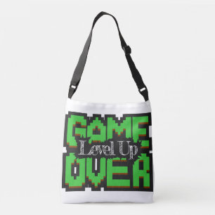 Bolso Cruzado Game Over, Sube de Nivel: Mundo de Juegos Retro Pi