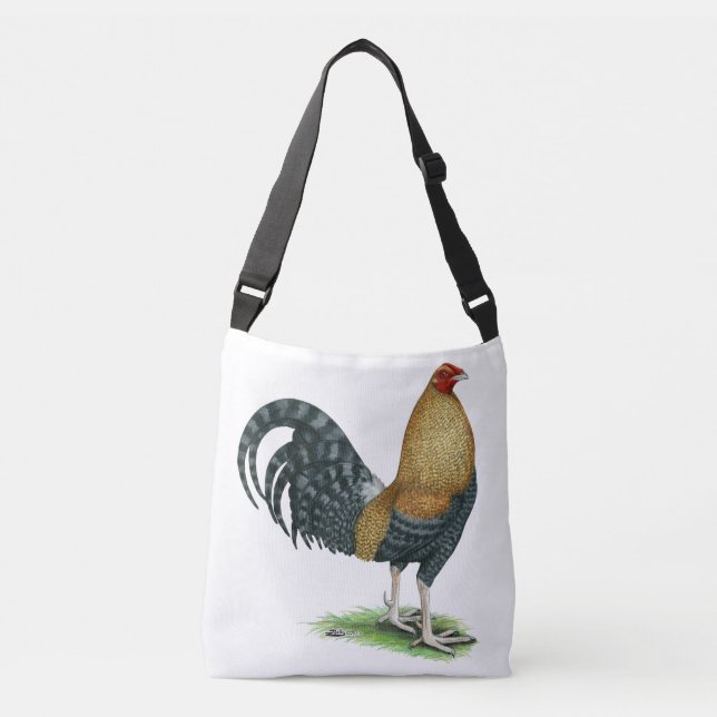 Bolso Cruzado Gamecock: Dom o Crela (Anverso)