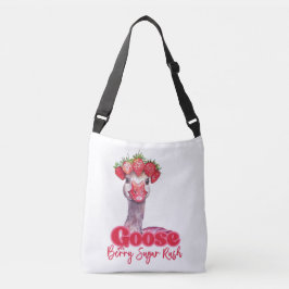 Bolso Cruzado Ganso de Fresa Ganso Divertido con Fresas