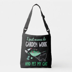 Bolso Cruzado Gardening Cat Lover   Graciosa planta de gatos par