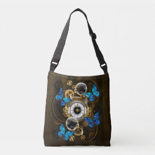 Bolso Cruzado Gases de vapor y mariposas azules