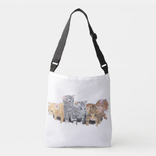 Bolso Cruzado Gatitos Adorablemente Cuidados