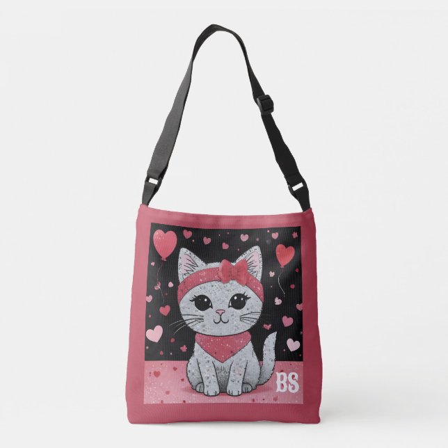 Bolso Cruzado Gato Adorable disfrazado - Perfecto Diversión de S (Reverso)