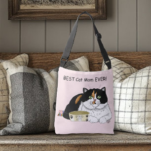 Bolso Cruzado Gato Calico del Día de la Madre