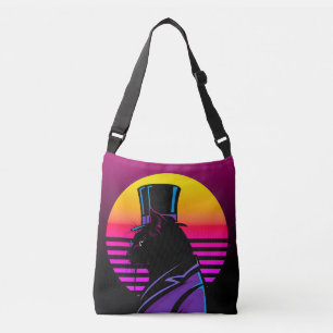 Bolso Cruzado Gato con un Tuxedo y una obra de arte Gorra