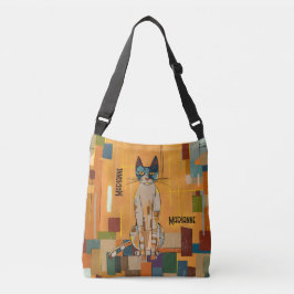 Bolso Cruzado Gato de oro inspirado en el Art Nouveau Klimt